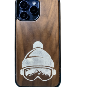 Coque en bois noyer Bonhomme blanc