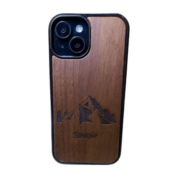 Coque en bois de noyer Montagne Savoie